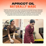Apricot Oil hair-care procedure from scalp application to smoothing the mid-lengths and ends