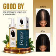 Goodbye to rough dry-looking strands with a High Porosity Treatment Oil routine
