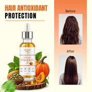 Goodbye to weak dull-looking hair with regular Pumpkin Seed Oil care