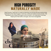 High Porosity Treatment Oil procedure from sectioning hair to coating lengths and dry ends