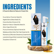 Applying EXO Dandruff Treatment Oil directly to the scalp before a gentle massage